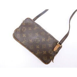 Louis Vuitton Monogram Pochette Marly Bandouliere Bag Brown